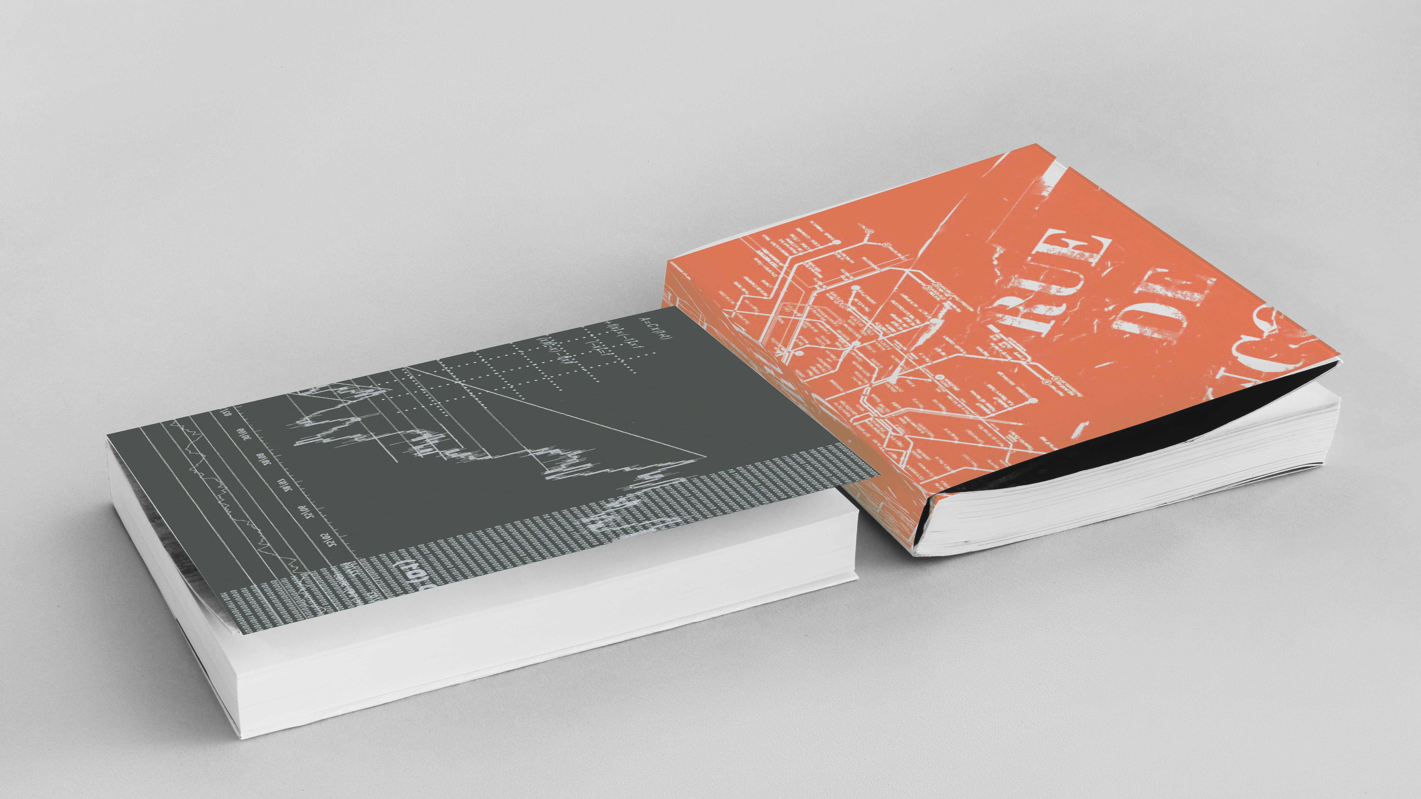 deux livres sur fond blanc