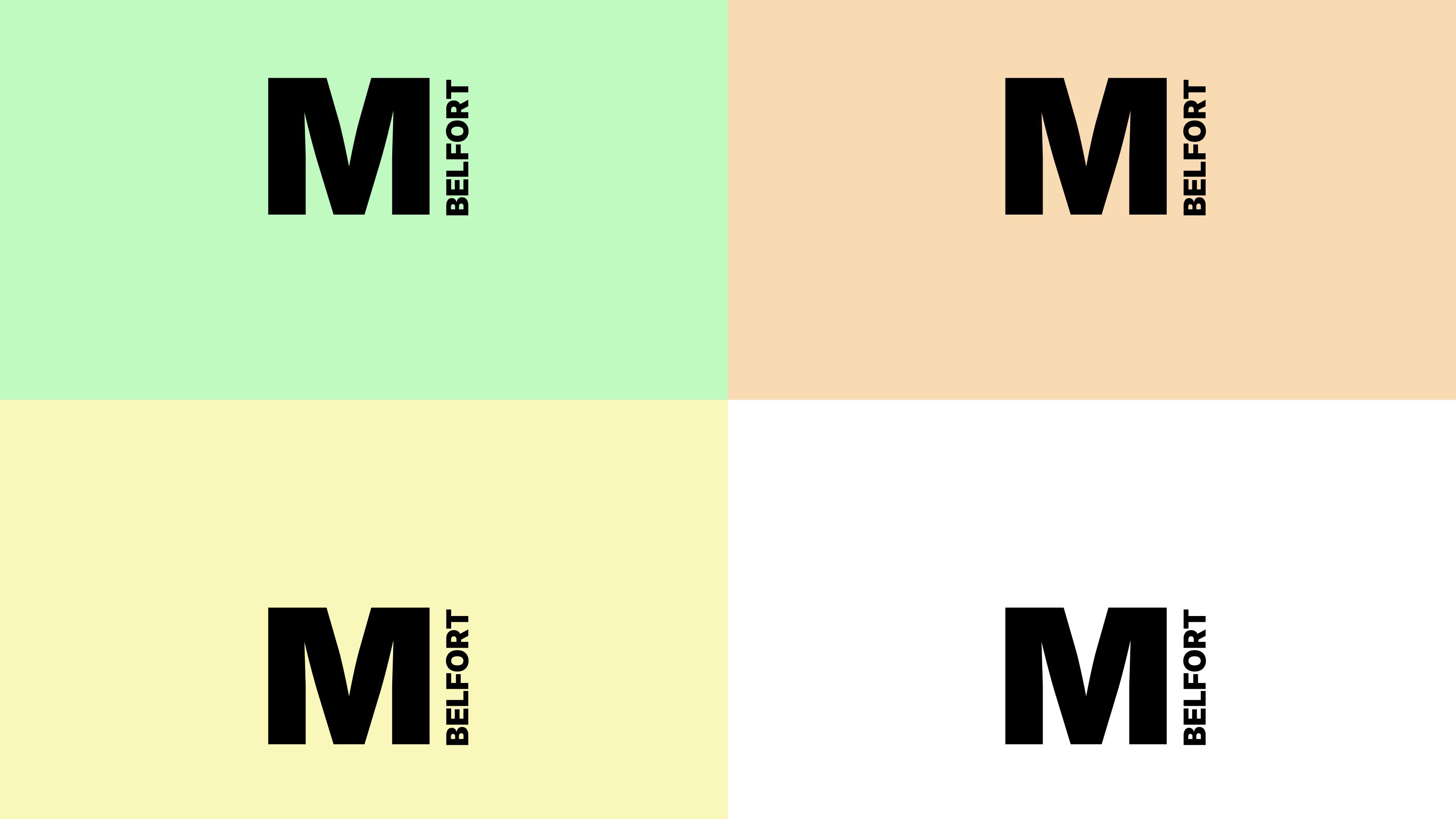 logo sur différents fonds de couleurs