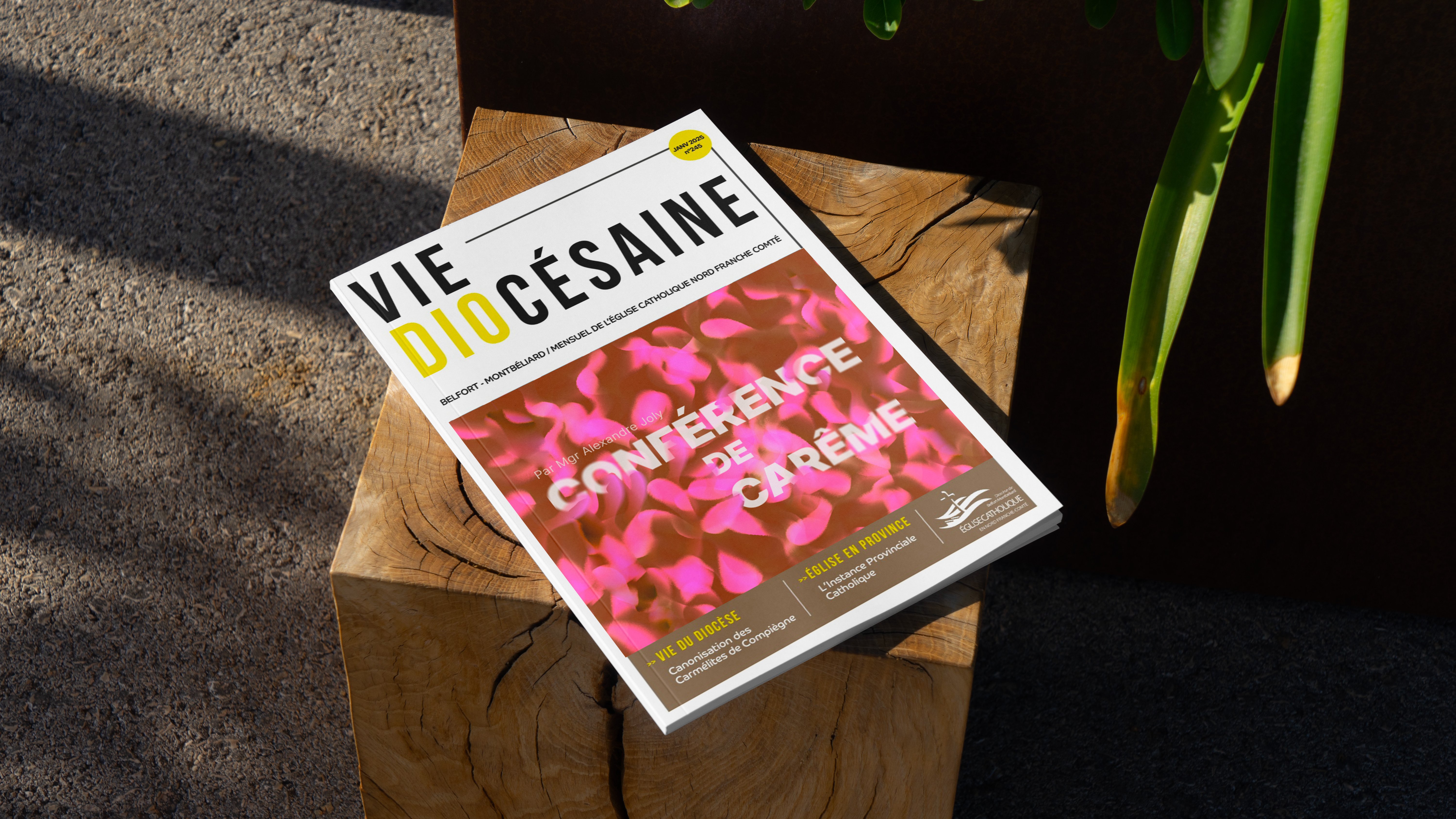 magazine vie diocésaine avec affiche
