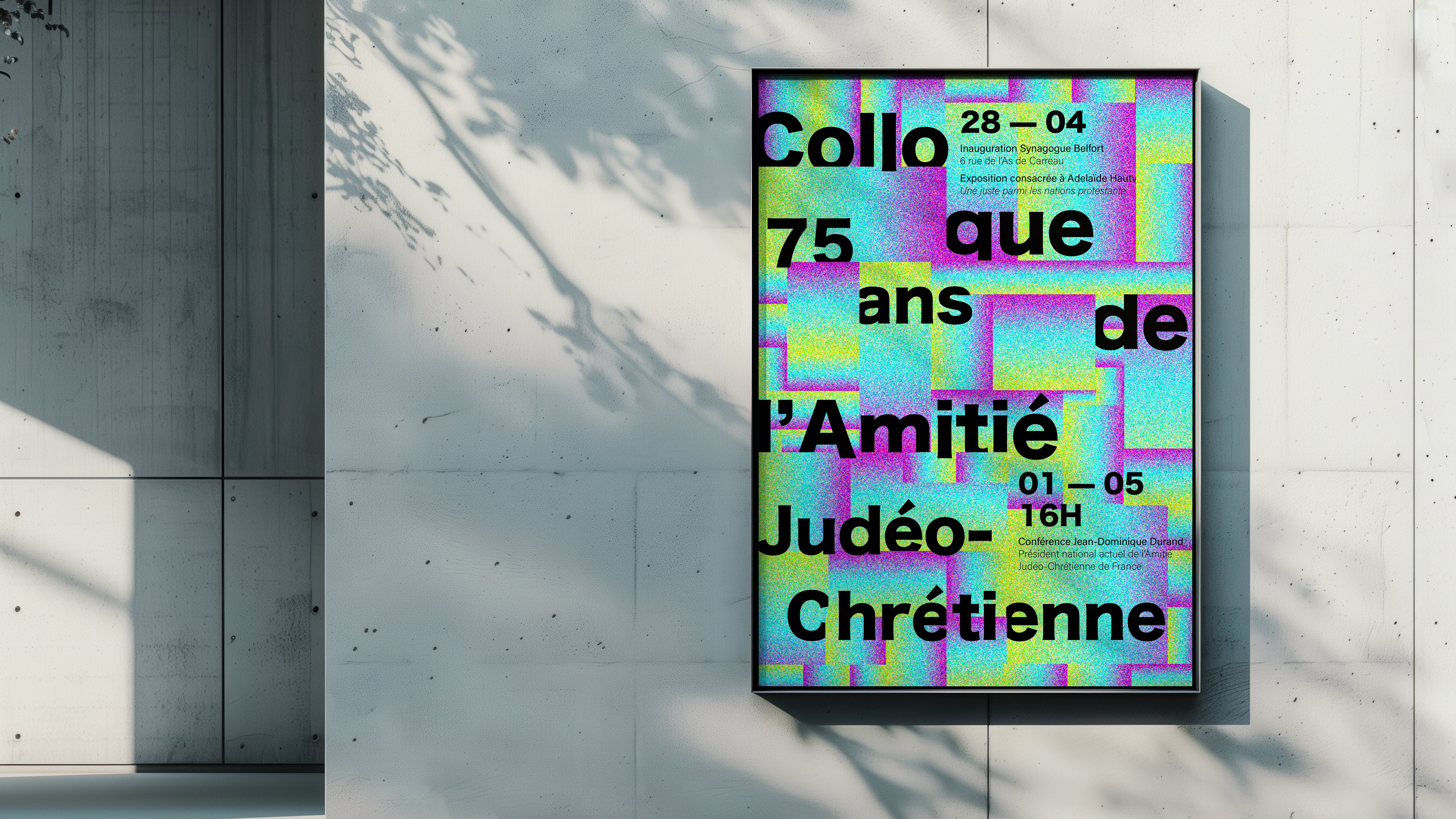 affiche rue collloque