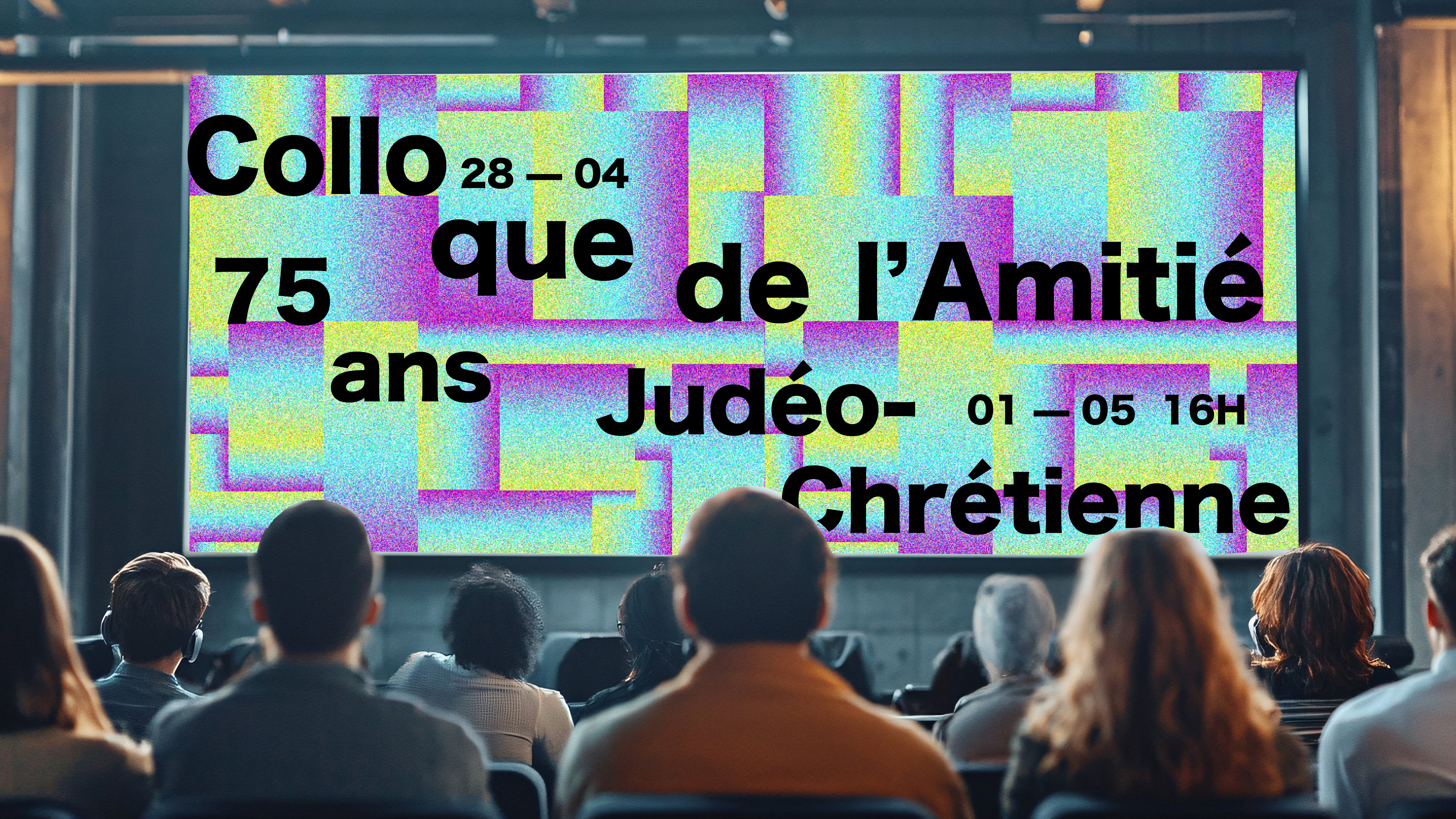 conférence public et visuel en paysage devant eux