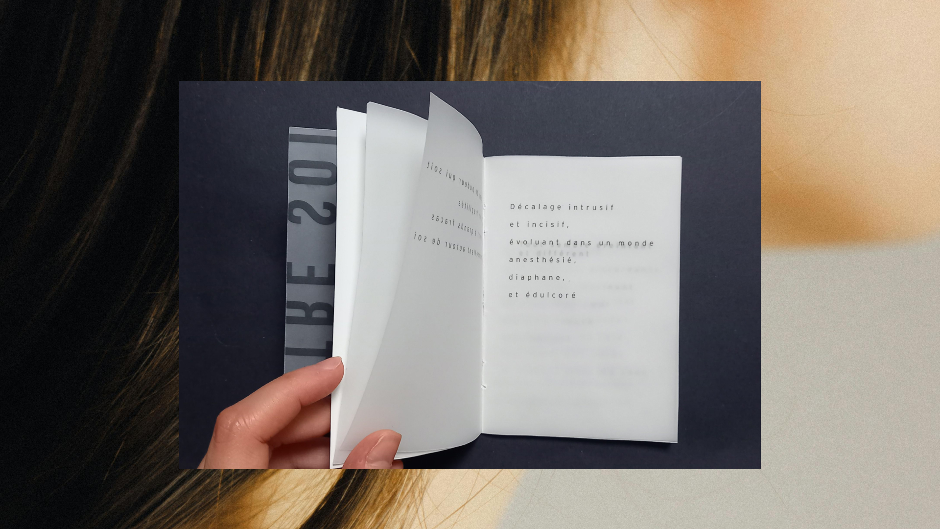 intérieur du carnet