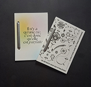 ensemble de carnet avec des citations d'auteurs