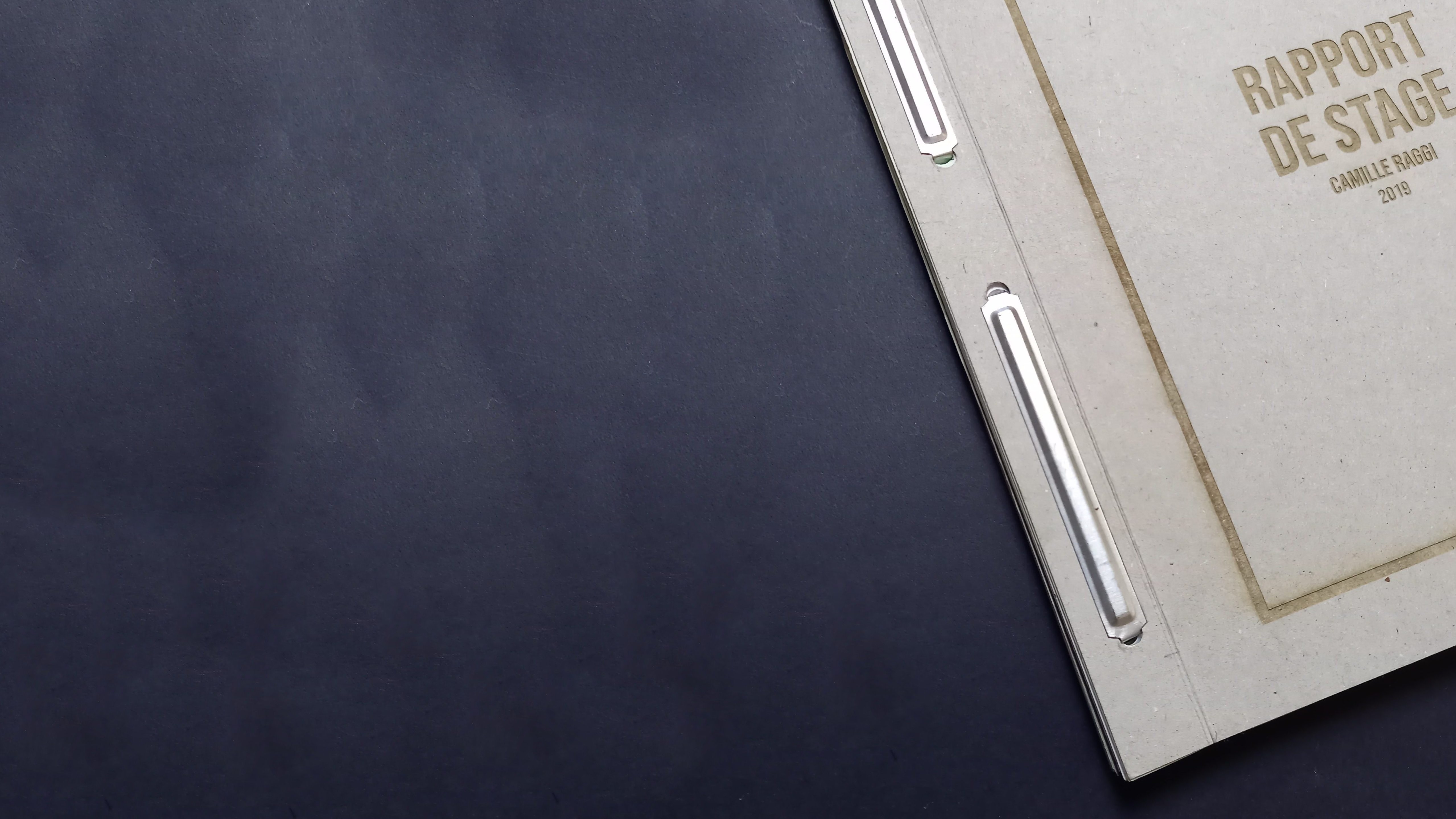 reliure archive rapport de stage couverture