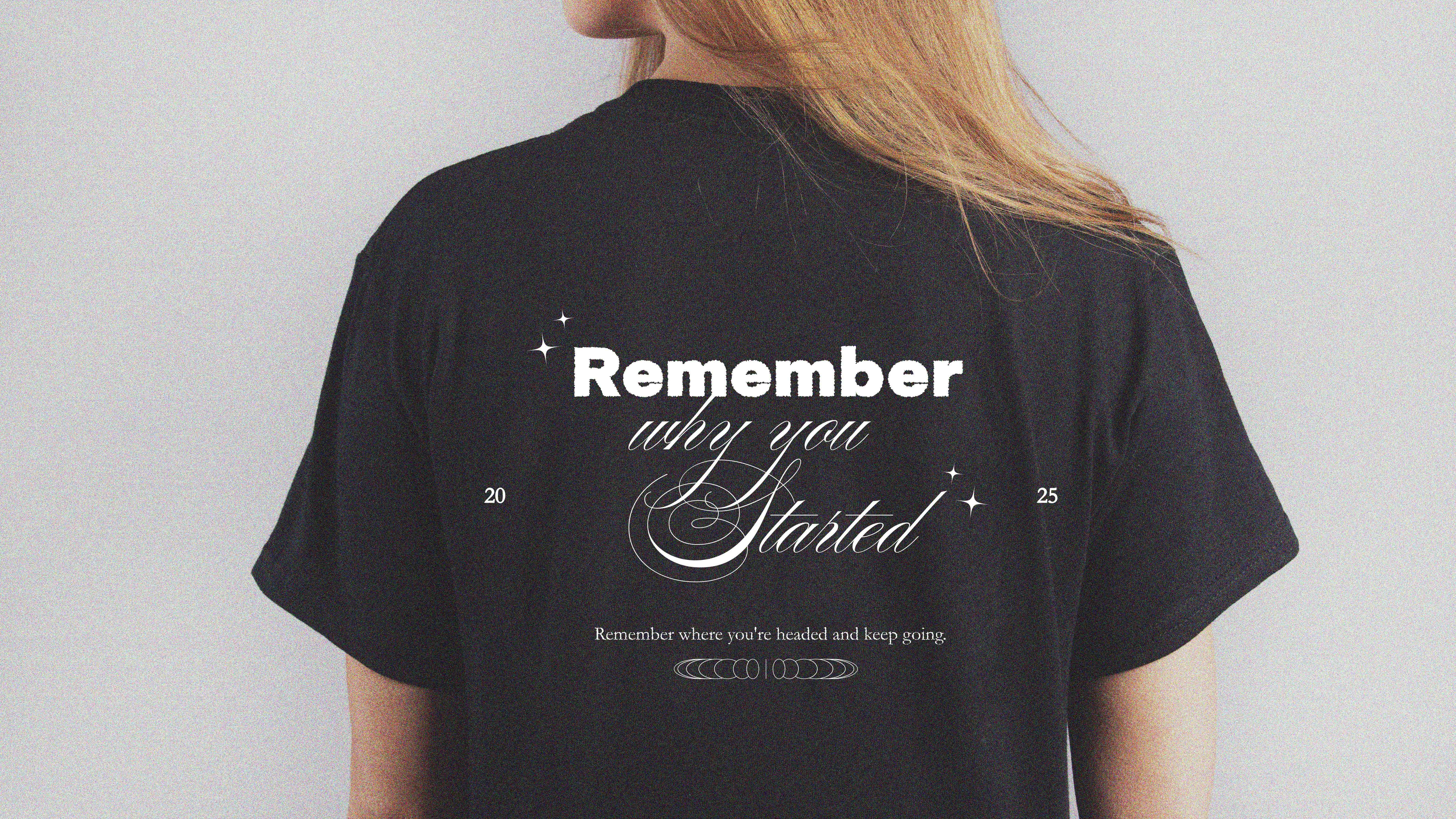 t-shirt typographique