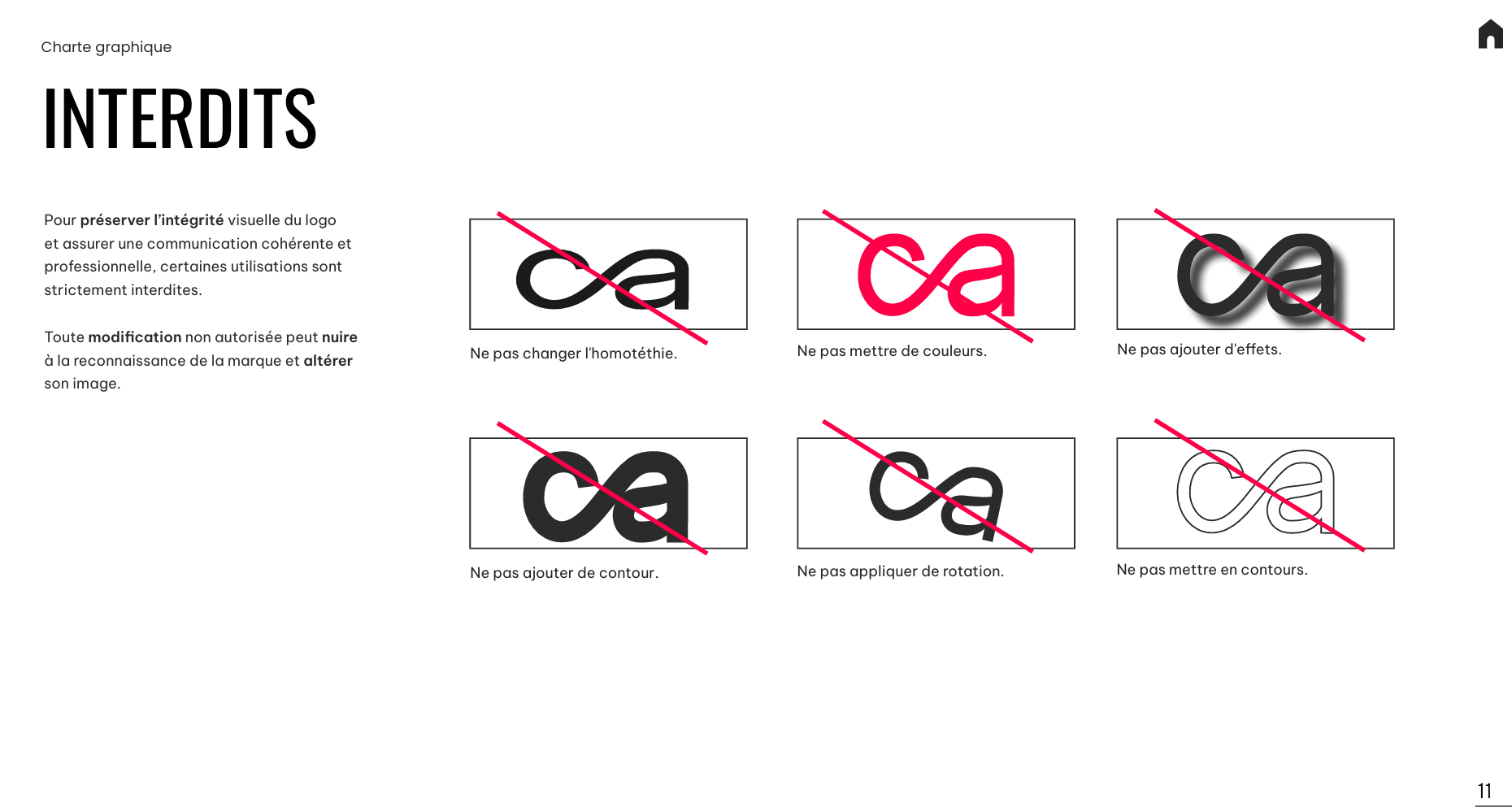 interdit charte graphique