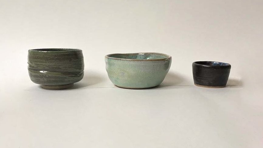 3 pots réalisés au tour