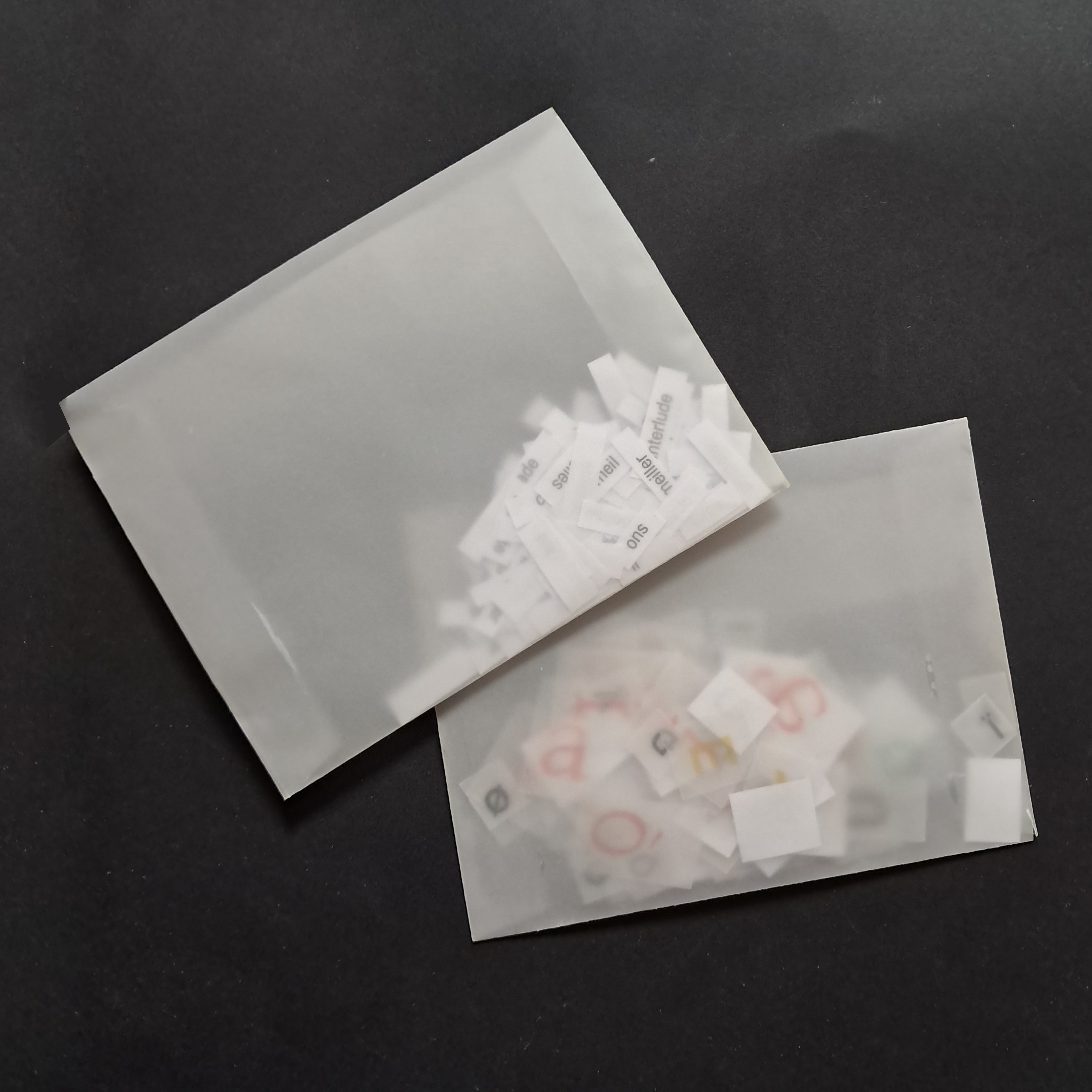 2 enveloppes en calque