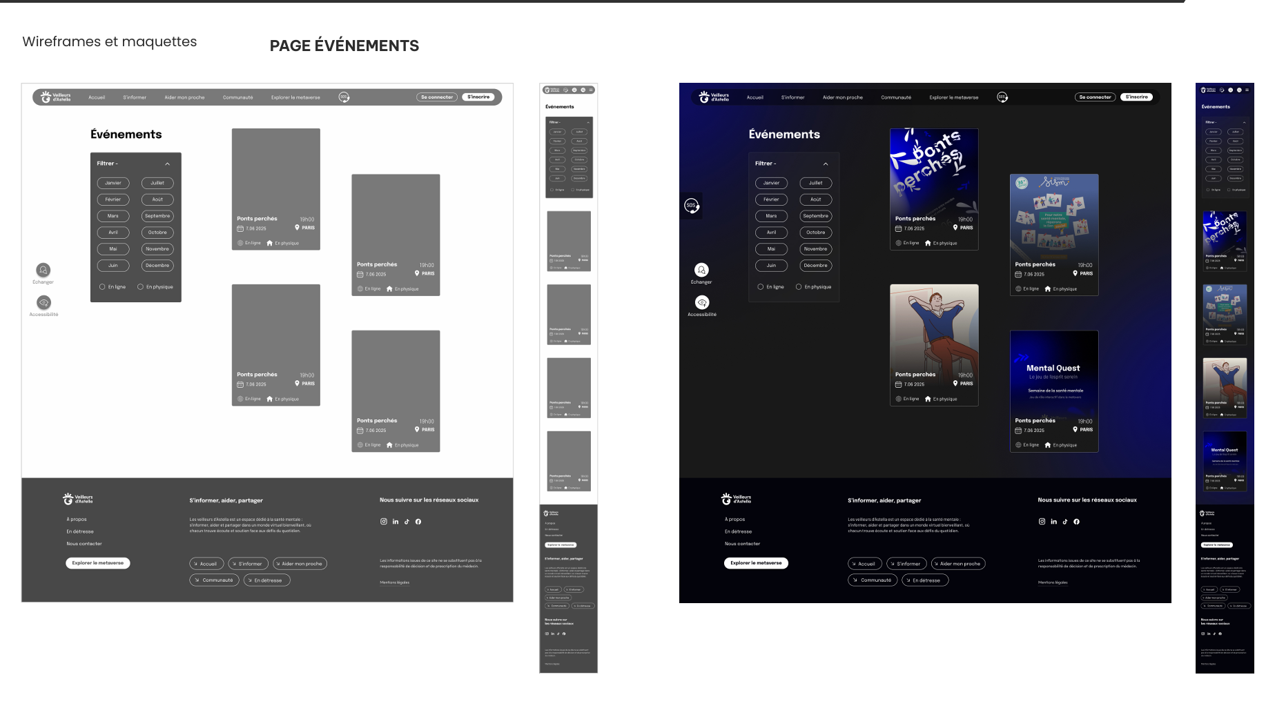 maquettes et wireframes