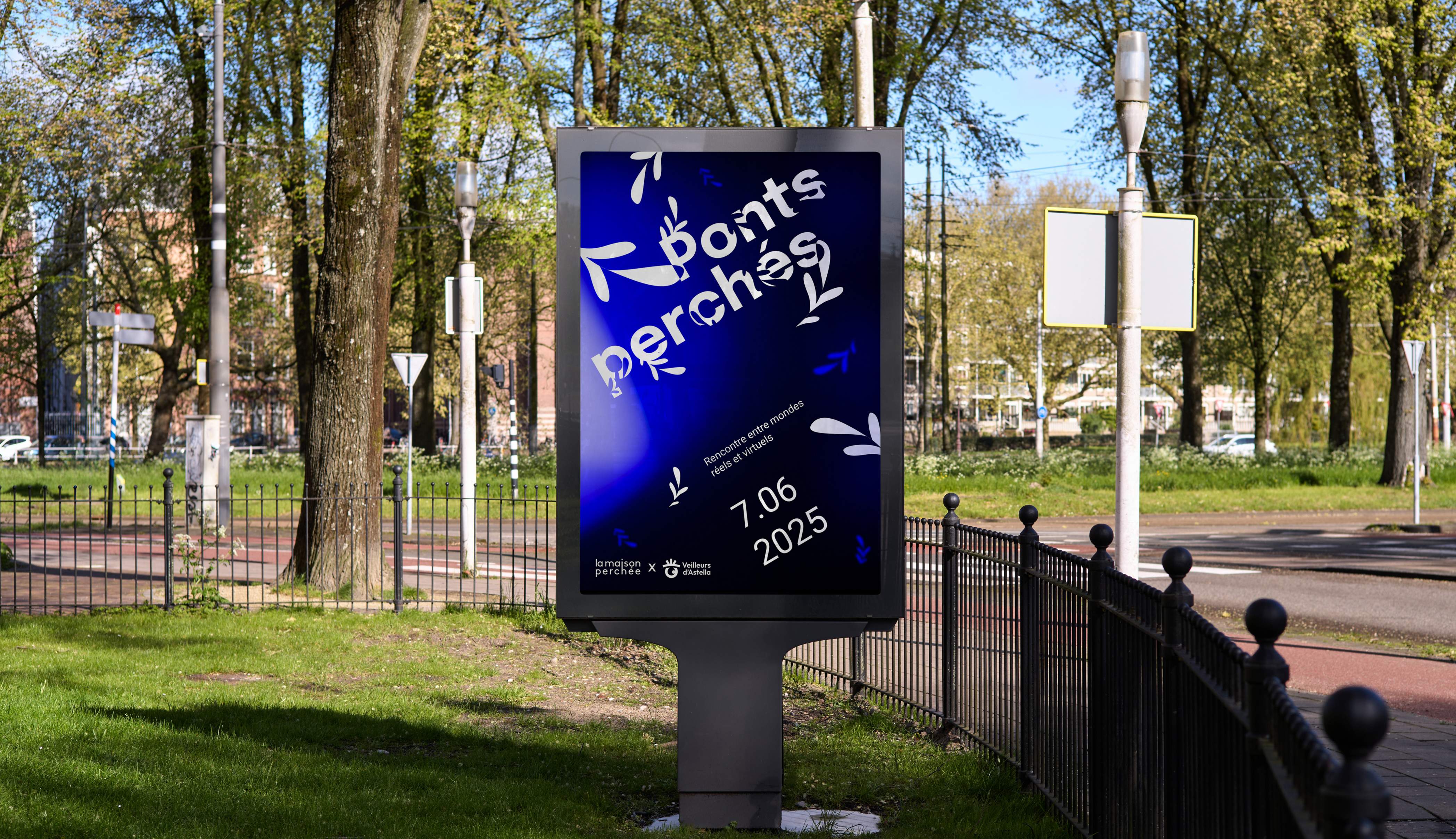 mupi avec l'affiche ponts perchés